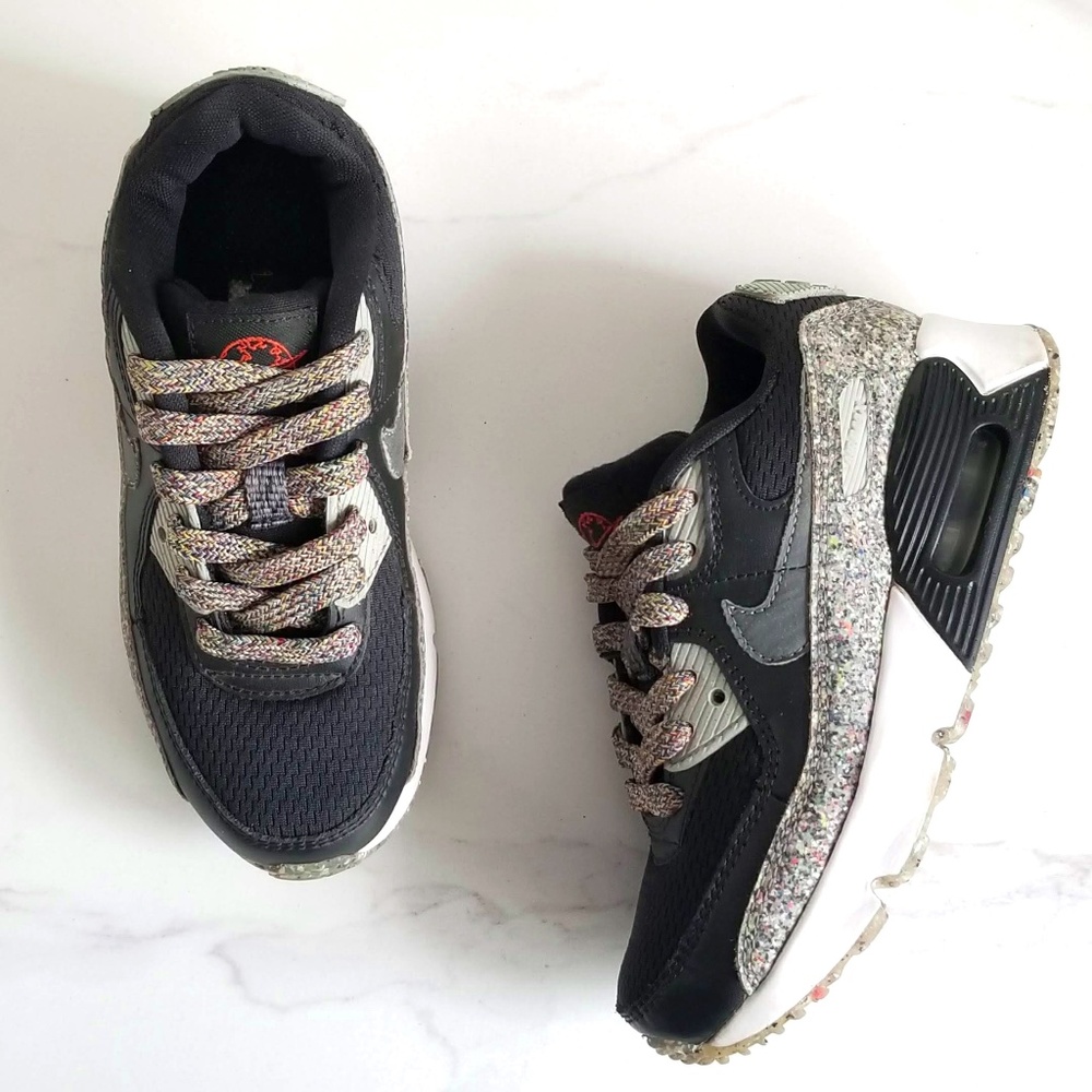 Nike Kids Sneakers Black with Gray and White Accents